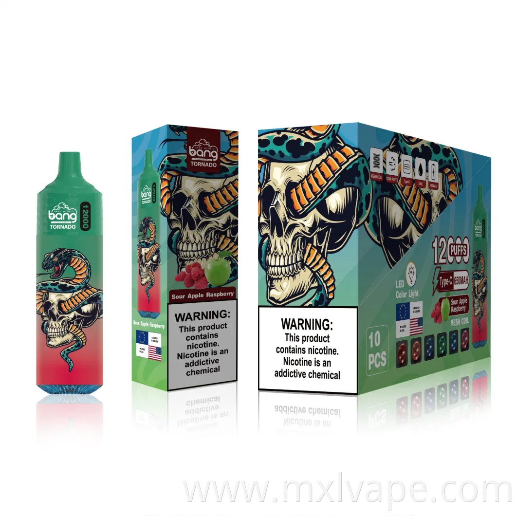 Wholesale Customize Fruit Flavour Bang Electronic Cigarette Elf Box 12000 Puff Bar Disposable Vapes